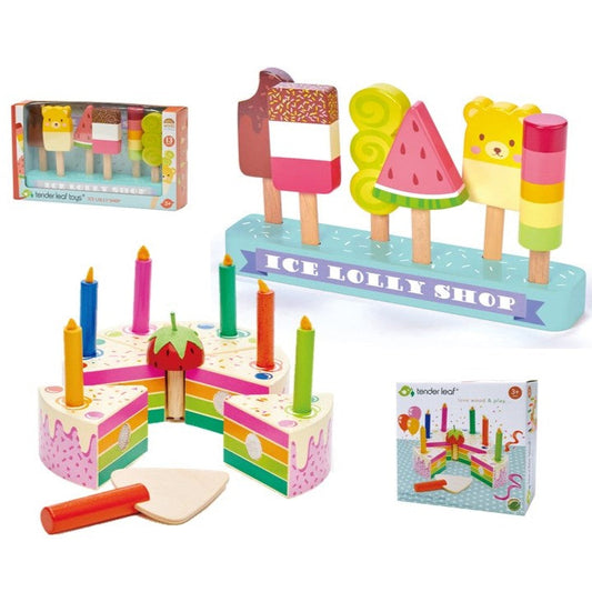 Tender Leaf Toys Rainbow Cake & Lolly Shop Toy Bundle