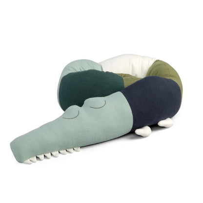 Sebra Knitted Cushion Sleepy Croc - Dragon Tales