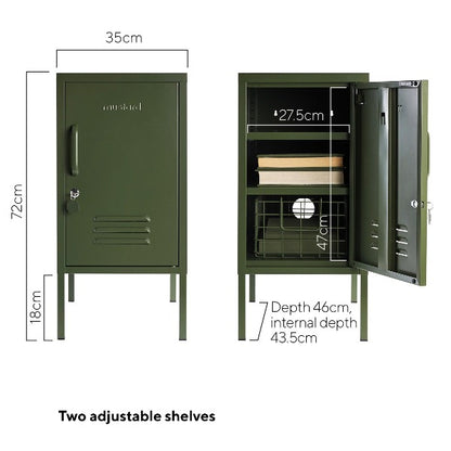 Mustard Made The Shorty Bedside Locker - Olive Green