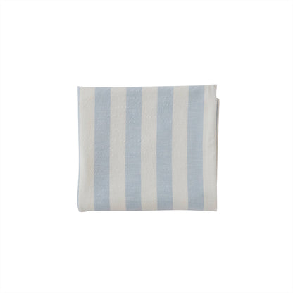 OYOY Large Striped Tablecloth - Ice Blue