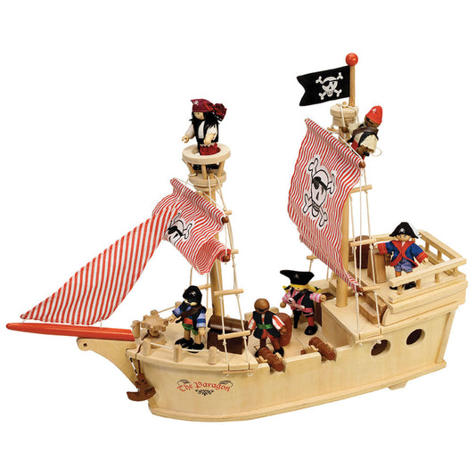 Tidlo The Paragon Pirate Ship Wooden Playset
