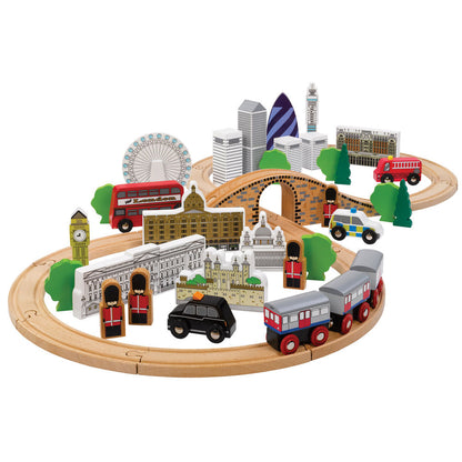 Tidlo City of London Wooden Train Set