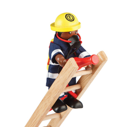 Tidlo Wooden Firefighters Toy Set