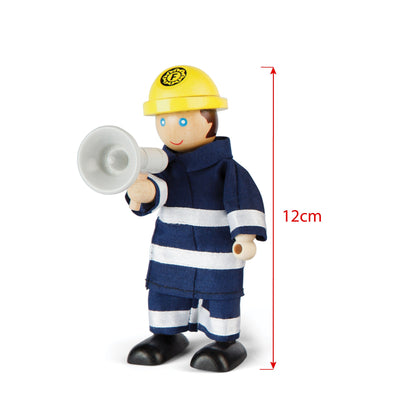 Tidlo Wooden Firefighters Toy Set