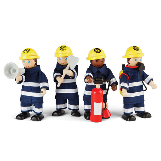 Tidlo Wooden Firefighters Toy Set