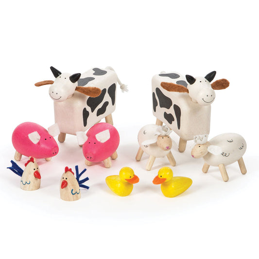 Tidlo Oldfield Wooden Farm Animals Toys