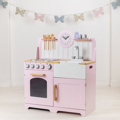 Tidlo Country Play Wooden Kitchen - Pink