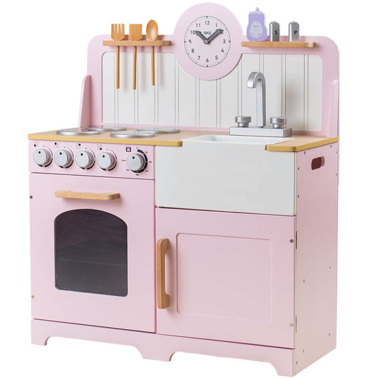 Tidlo Country Play Wooden Kitchen - Pink