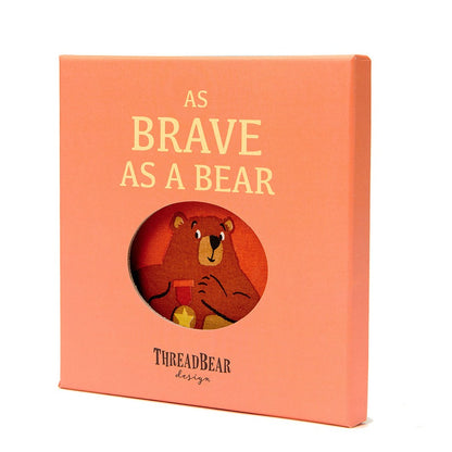 ThreadBear Design Brave as a Bear Toy & Book Bundle