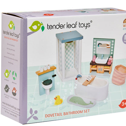 Tender Leaf Toys Dolls House Bathroom Furniture