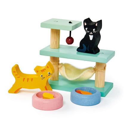 Tender Leaf Toys Pet Cat & Pet Dog Wooden Set