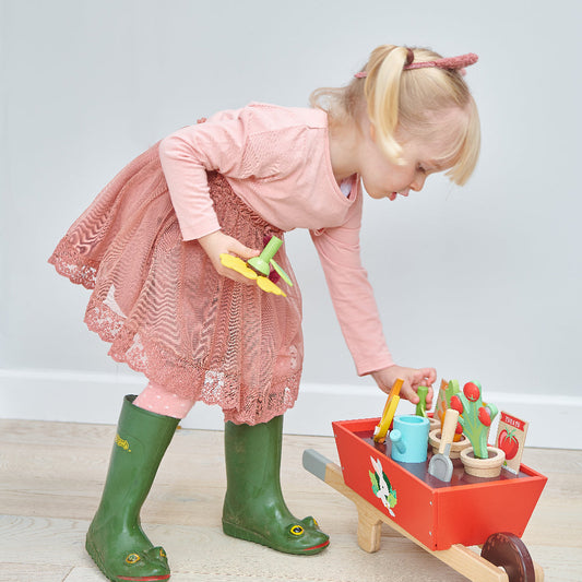 Tender Leaf Toys Garden Wheelbarrow Set