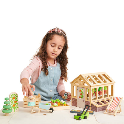 Tender Leaf Toys Wooden Greenhouse & Garden Set
