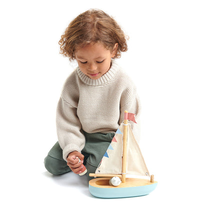 Tender Leaf Toys Sailway Boat