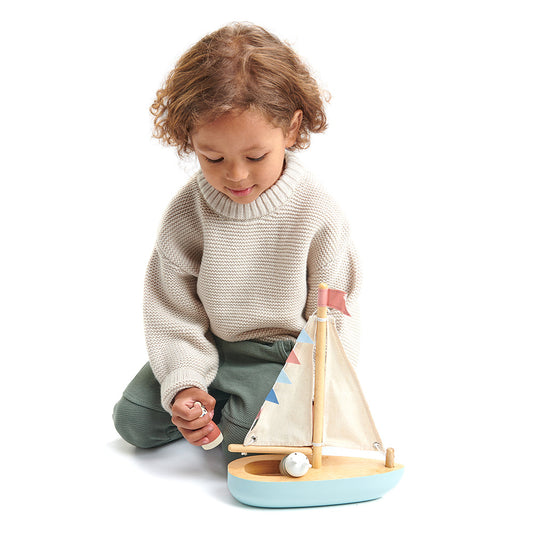 Tender Leaf Toys Sailway Boat