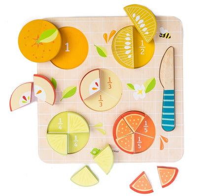 Tender Leaf Toys Clock & Citrus Fractions Bundle