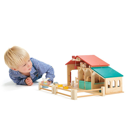 Tender Leaf Toys Wooden Farm Playset