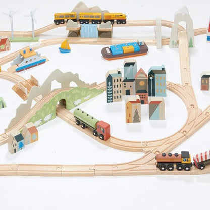 Tender Leaf Toys Mountain View Train Set