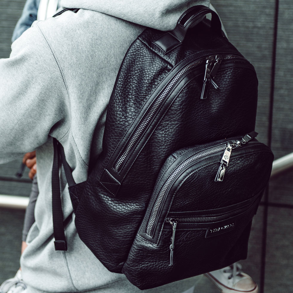 Tiba Marl Elwood Changing Backpack Black