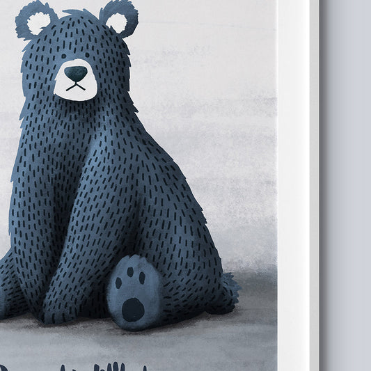 Tigercub Prints Dream Big Bear Scandi Nursery Print