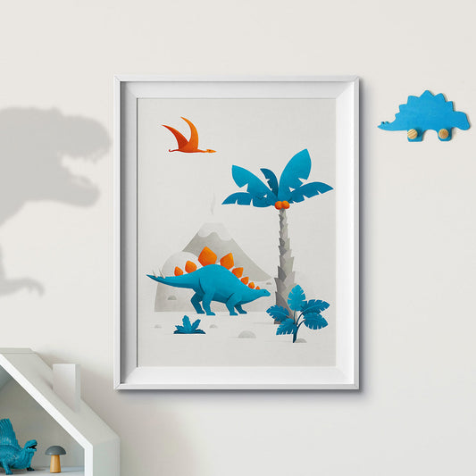 Tigercub Prints Dinosaur Scandi Nursery Print