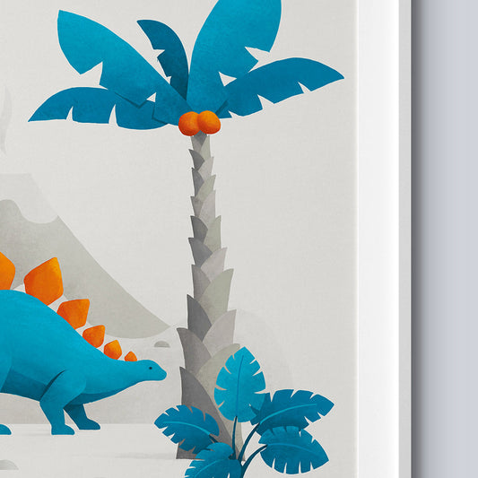 Tigercub Prints Dinosaur Scandi Nursery Print