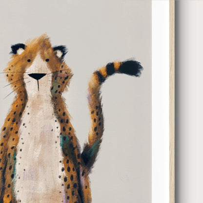 Tigercub Prints Neutral Jungle Safari Animal Nursery Prints (Set of 3)
