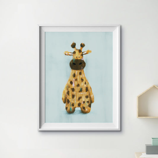 Tigercub Prints Raffi the Giraffe Safari Nursery Print