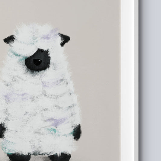 Tigercub Prints Philippe the Sheep Farmyard Nursery Print