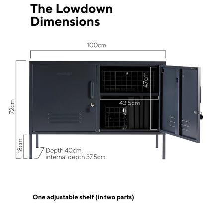 Mustard Made The Lowdown Storage Locker - Slate