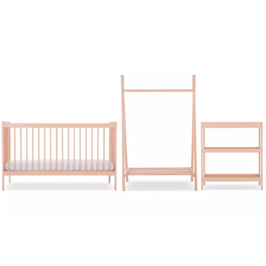 CuddleCo Nola Nursery Furniture Set (3 Pcs) - Blush Pink