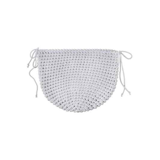 Zuri House Crochet Pocket - Light Grey