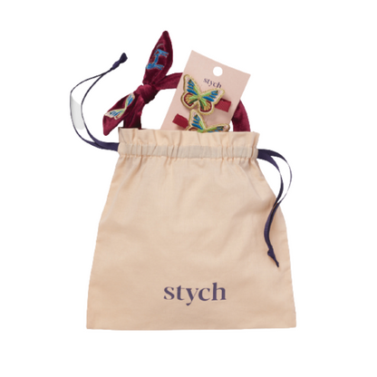Stych Accessories Embroidered Butterfly Hair Gift Set