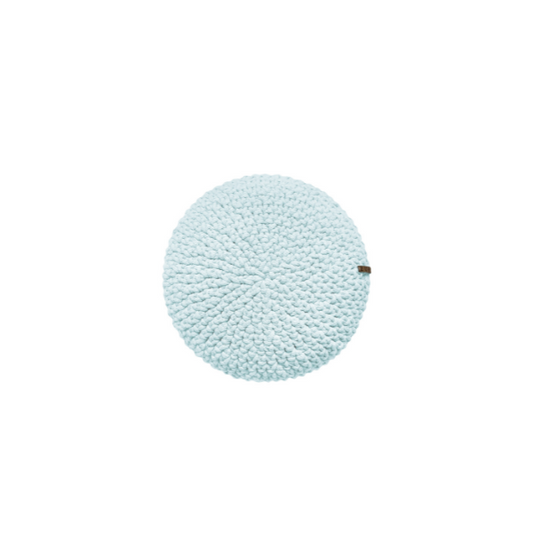 Zuri House Crochet Round Cushion - Marl Mint