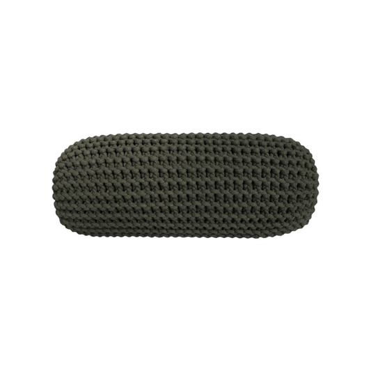 Zuri House Knitted Neck Cushion - Olive Green