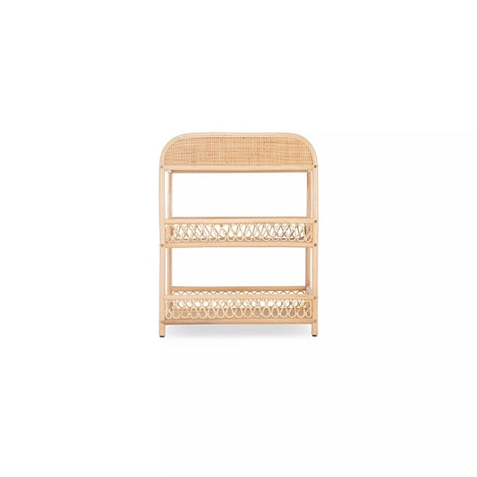 CuddleCo Aria Rattan Changing Table - Natural