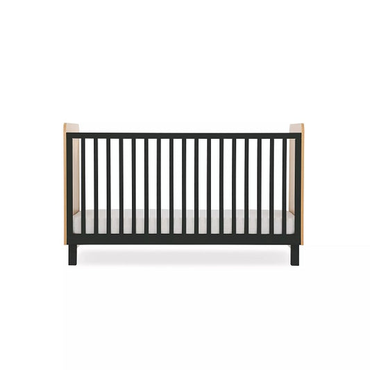 CuddleCo Rafi Cot Bed - Oak & Black