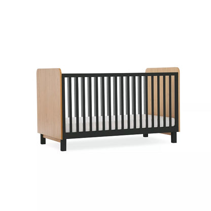 CuddleCo Rafi Cot Bed - Oak & Black