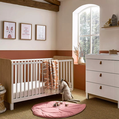 CuddleCo Rafi Nursery Furniture Set (3 Pcs) - Oak & White