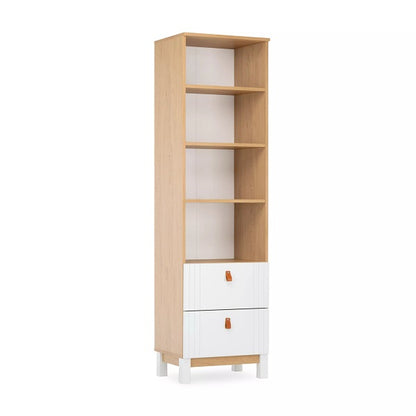 CuddleCo Rafi Bookcase - Oak & White