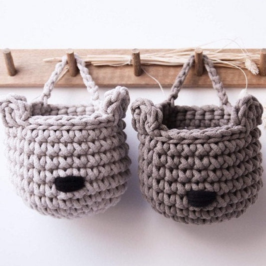 Zuri House Bear Basket - Mustard