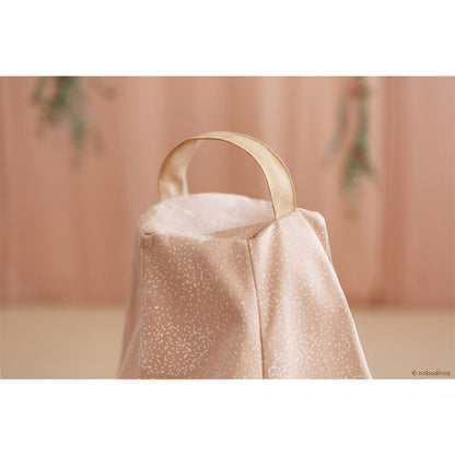 Nobodinoz Marrakech Bean Bag - White Bubble / Misty Pink