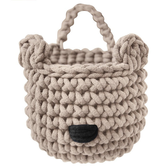 Zuri House Bear Basket - Beige