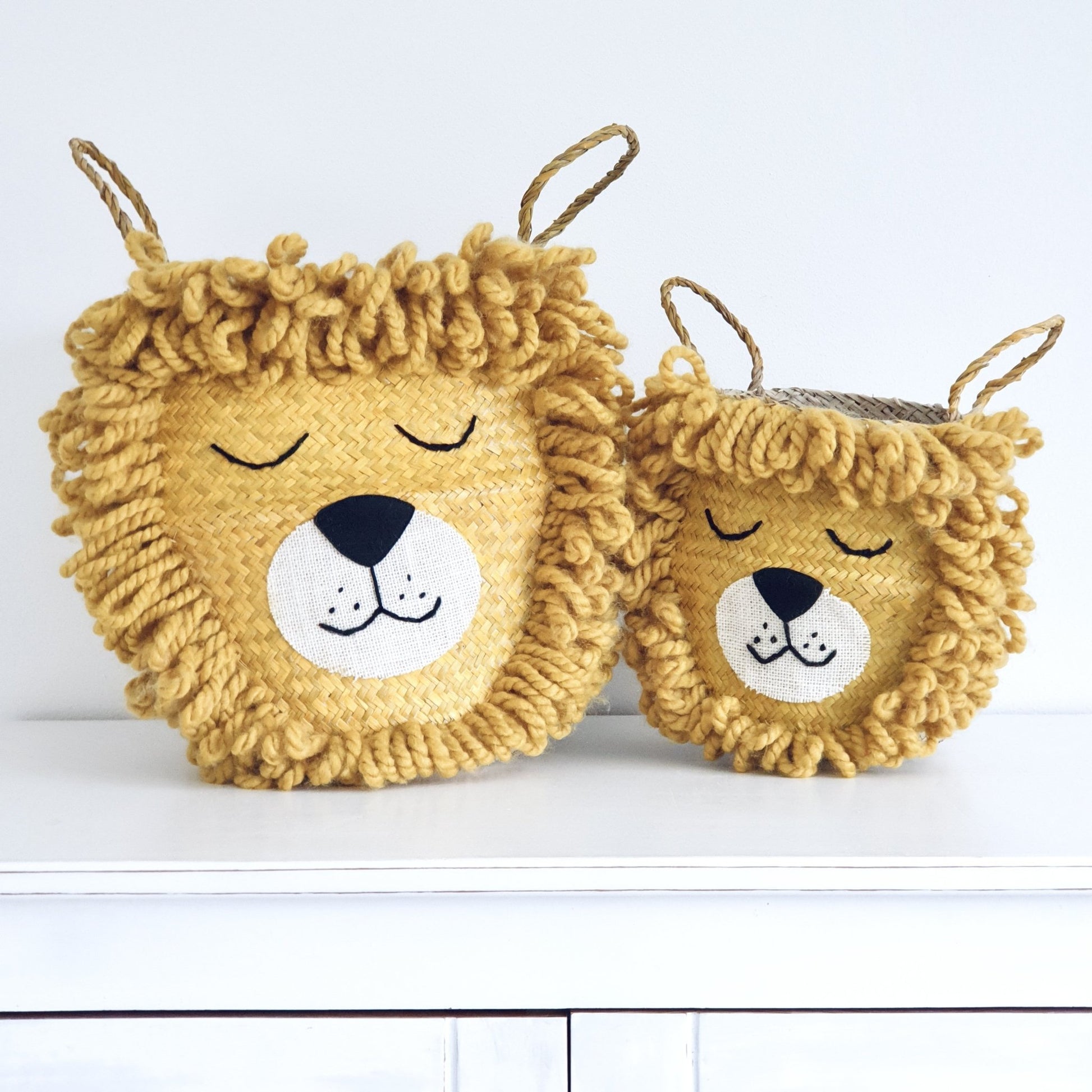 Bellybambino Yellow Lion Basket - Large - Scandibørn