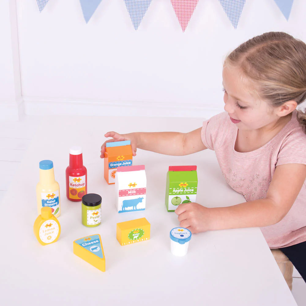 Bigjigs Toys Wooden Chilled Groceries Play Shop – Scandiborn