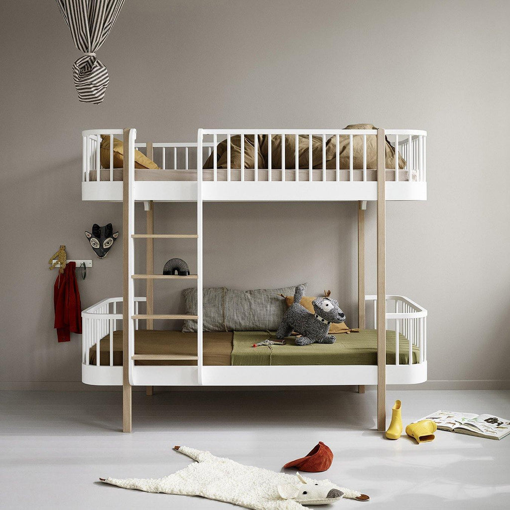 Wood Original Bunk Bed White Oak