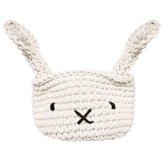 Zuri House Bunny Basket - Ivory
