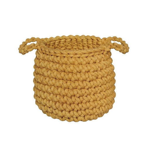 Zuri House Crochet Basket (Small) - Mustard