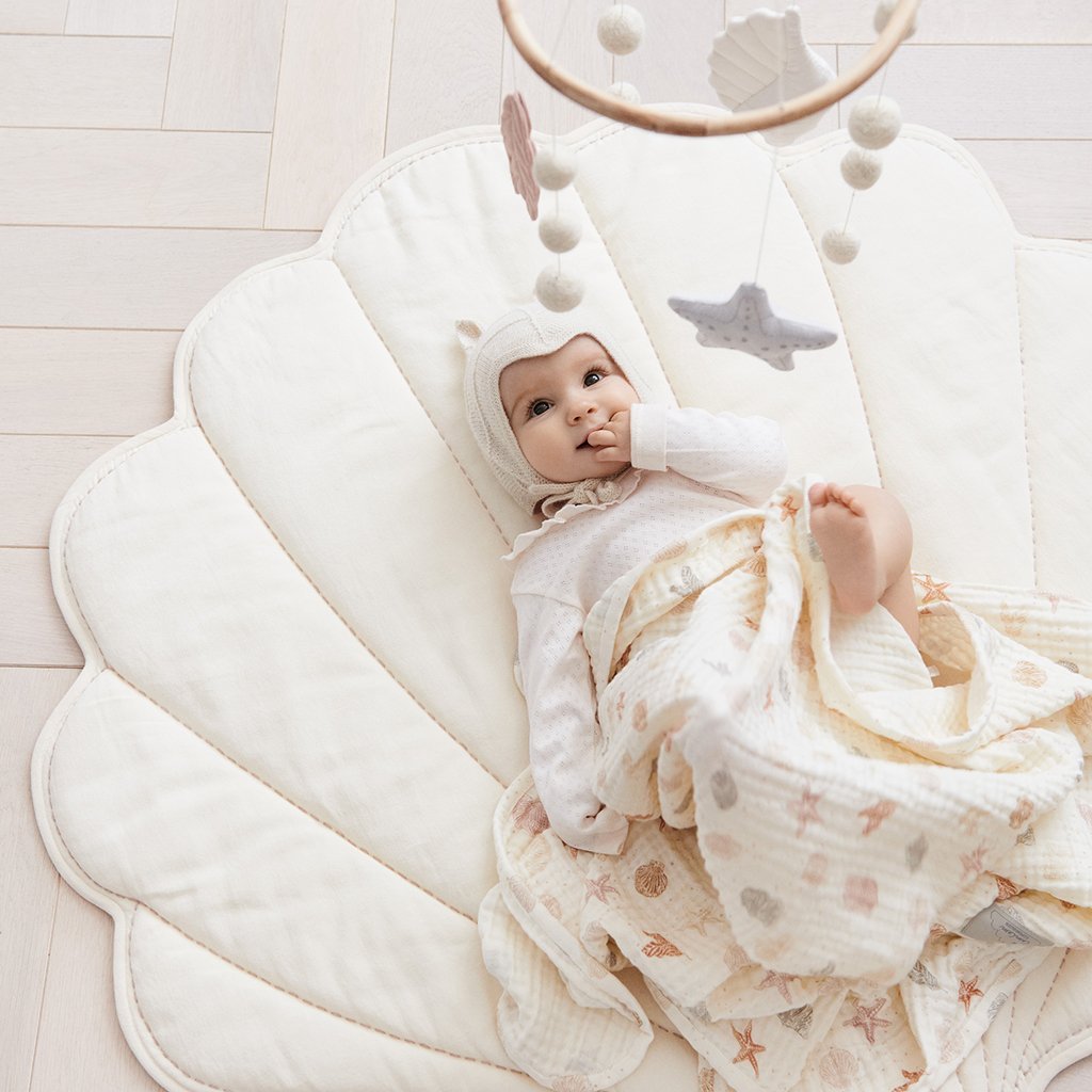 Cam Cam Baby Muslin Blanket in Seabed - Scandibørn