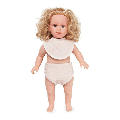 Cam Cam Doll's Bib & Diaper in Dandelion Rose - Scandibørn